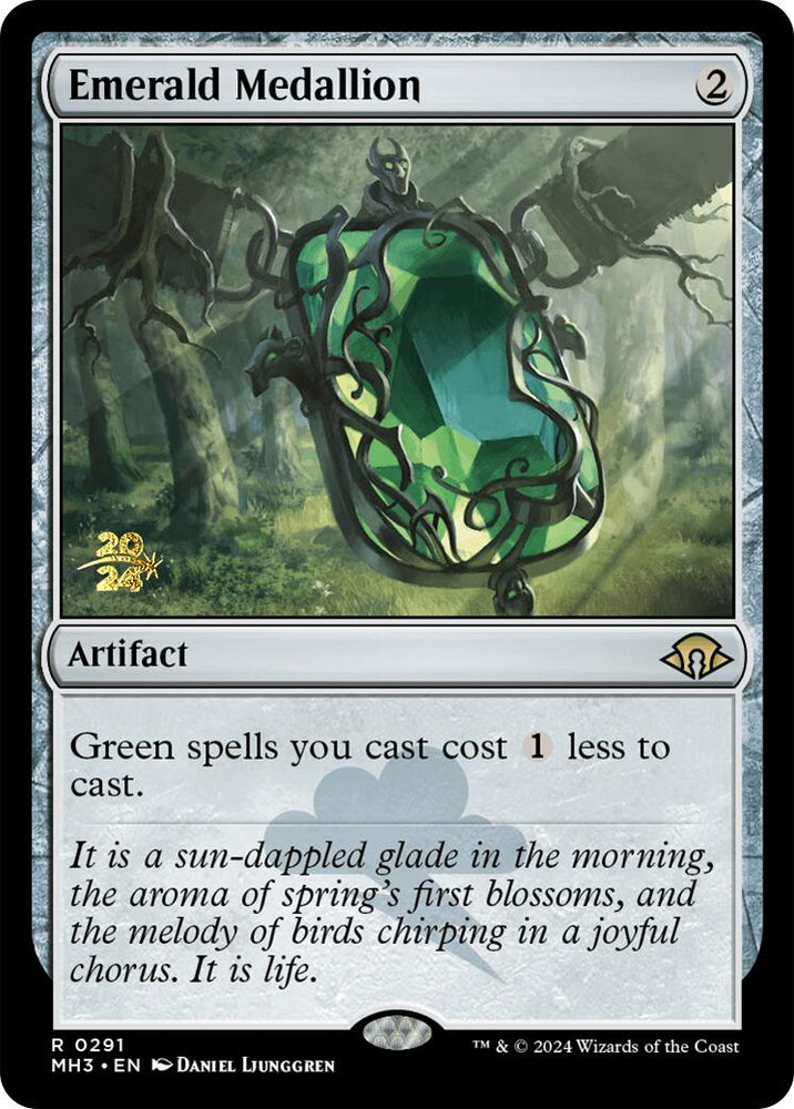 Emerald Medallion [Modern Horizons 3 Prerelease Promos]