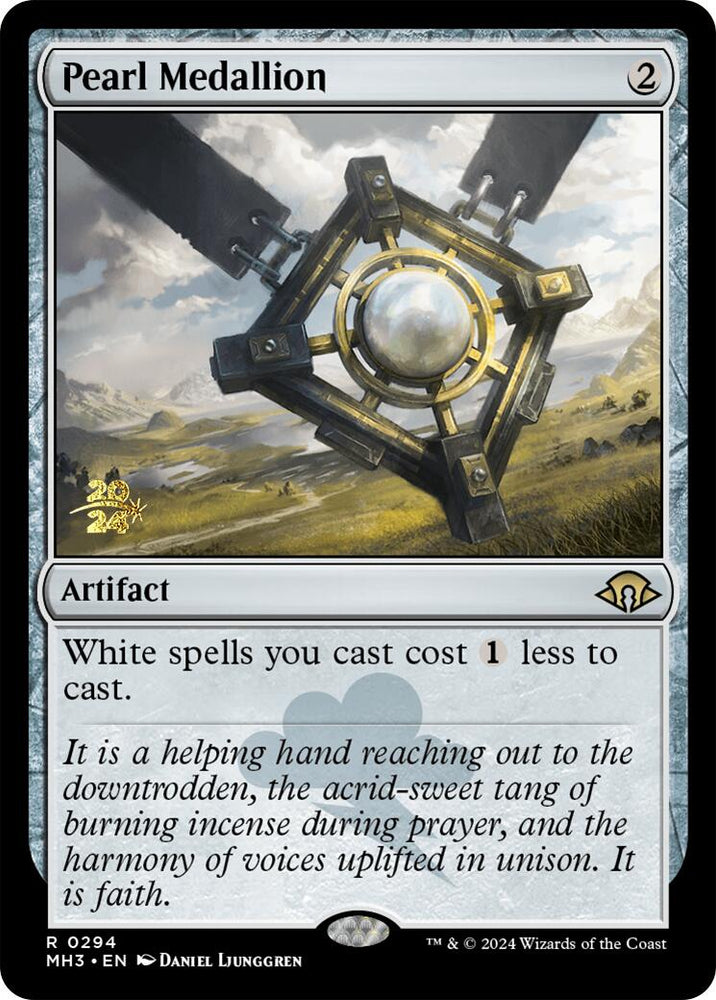 Pearl Medallion [Modern Horizons 3 Prerelease Promos]