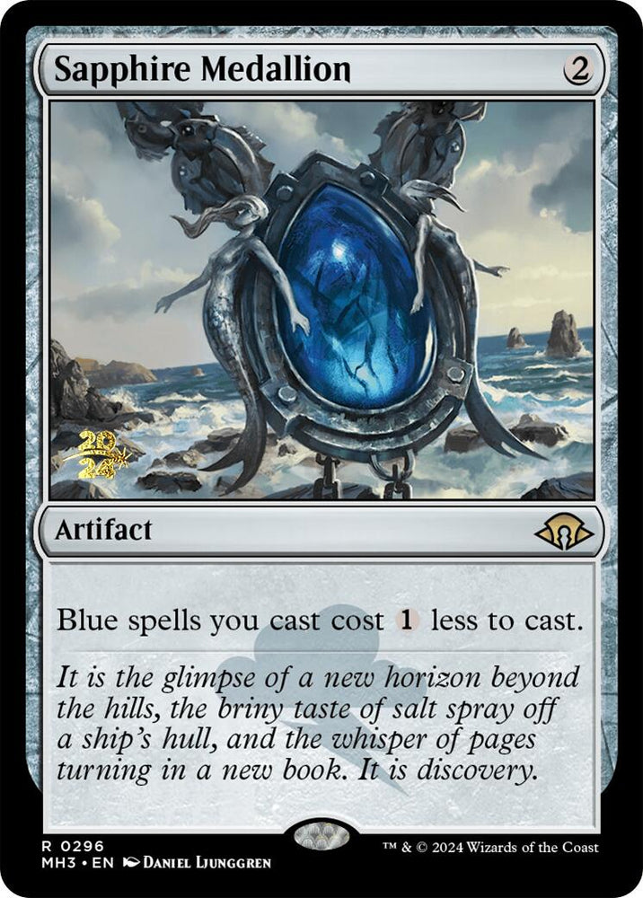 Sapphire Medallion [Modern Horizons 3 Prerelease Promos]