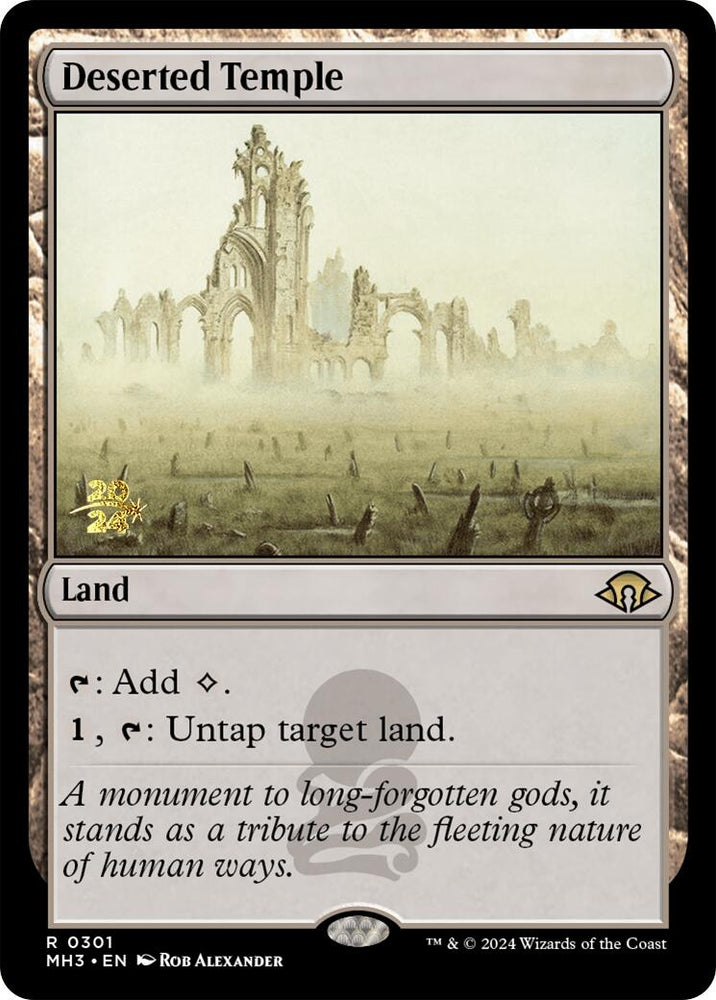 Deserted Temple [Modern Horizons 3 Prerelease Promos]