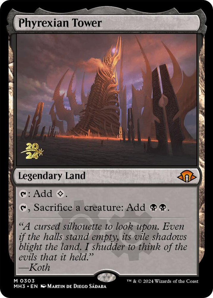 Phyrexian Tower [Modern Horizons 3 Prerelease Promos]